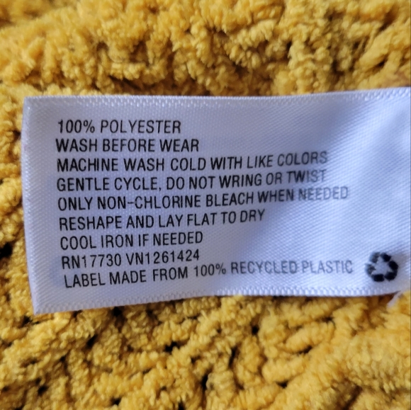 ART CLASS | Mustard Yellow Ultra Soft Chenille Knit Cropped Sweater, size large - Picture 10 of 10